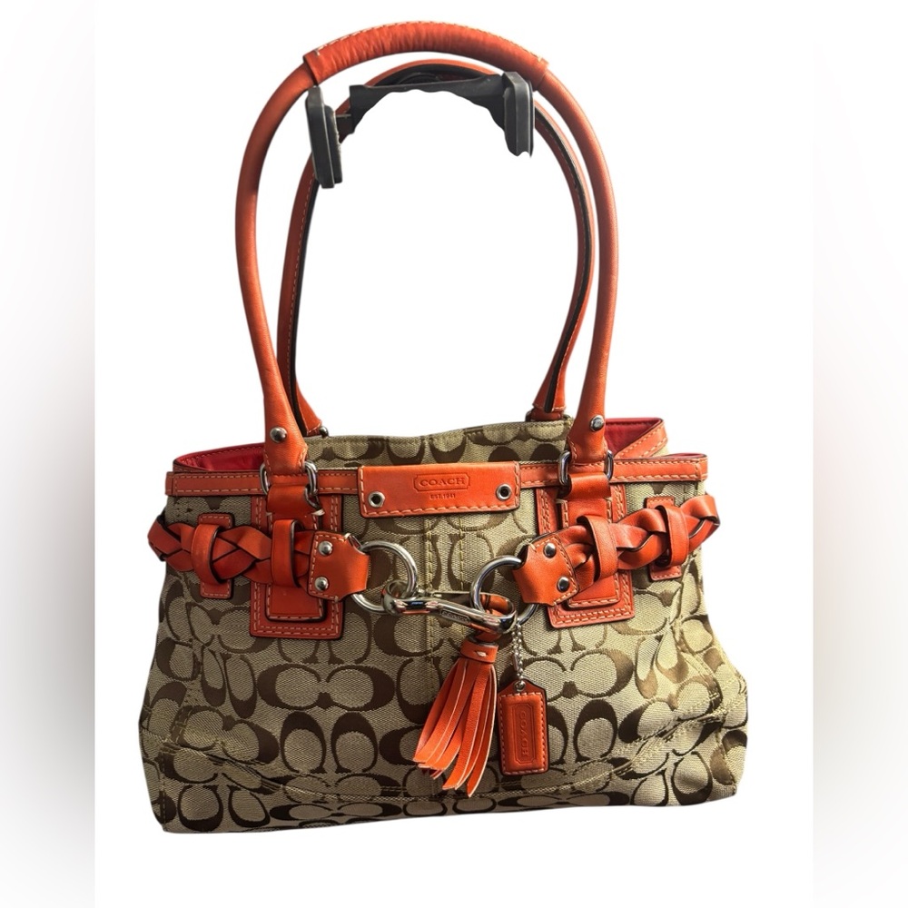 Coach Braided Hampton Shoulder Bag